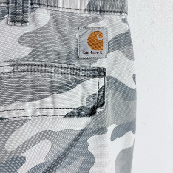 Carhartt Shorts Mens 36 Rugged Cargo Camo Relaxed Fit Military Y2K 100279 - Picture 9 of 12